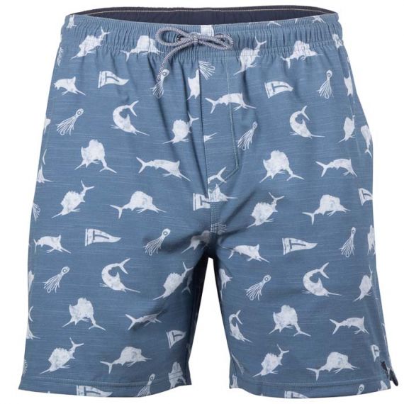 Salt Life Men's Fish N Bonez Volly Short's