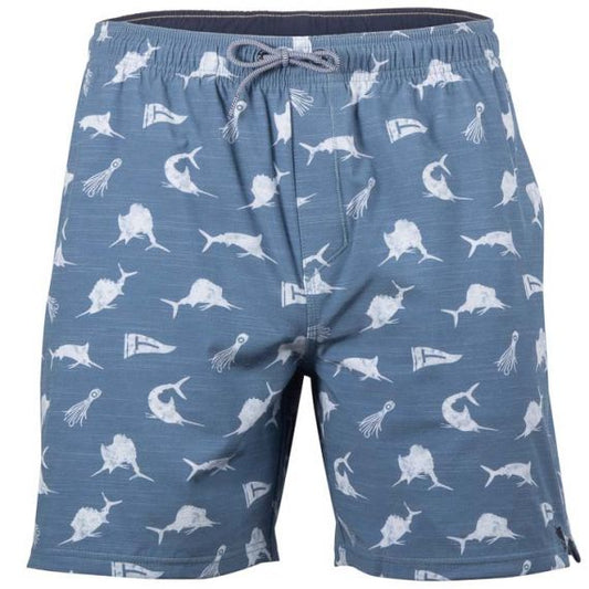 Salt Life Men's Fish N Bonez Volly Short's