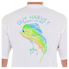 Guy Harvey Men's Scribble Mahi No Pocket T-Shirt