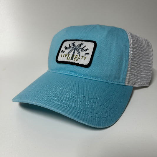 Salt Life, Men's, Checked Out, Hat, Pacific