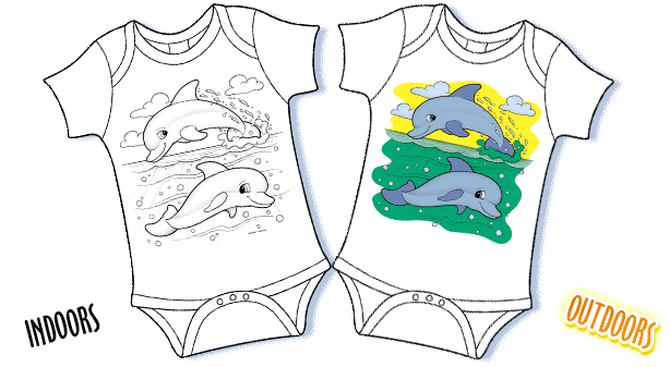 Magic T-shirts Creeper Little Dolphins