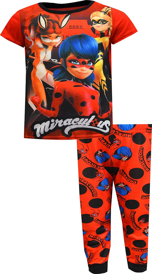 Miraculous Ladybug Short Sleeve 2 Piece Pajama Set