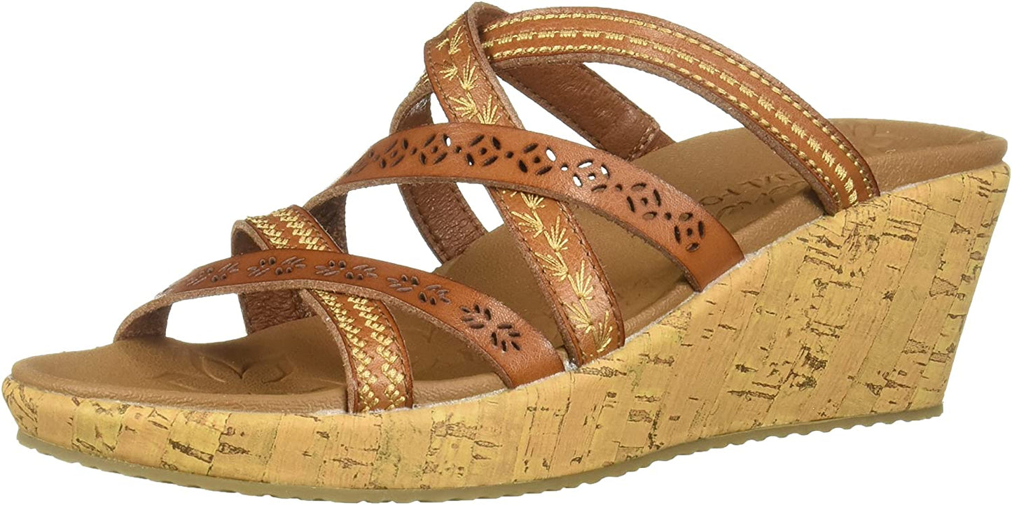 Skechers Women's Beverlee - Tiger Posse Wedge Sandal