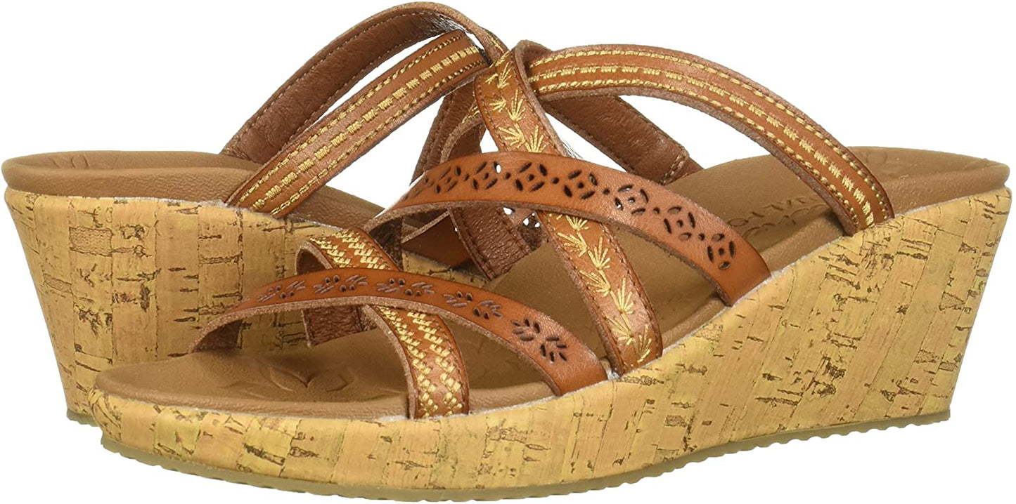 Skechers Women's Beverlee - Tiger Posse Wedge Sandal