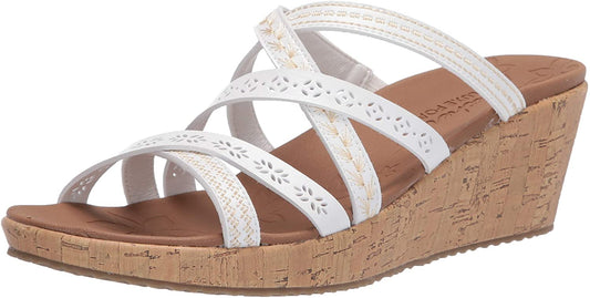 Skechers Women's Beverlee - Tiger Posse Wedge Sandal