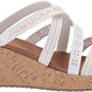 Skechers Women's Beverlee - Tiger Posse Wedge Sandal