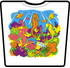 Magic T-shirts Sea Horses Adult T-shirt