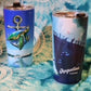 ID SA Souvenir Tumbler Cup With Straw,Under Sea Graphic,