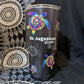 ID SA Souvenir Tumbler Cup With Straw, Tie Dye Design,