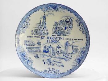 Souvenir Blue 9" Plate