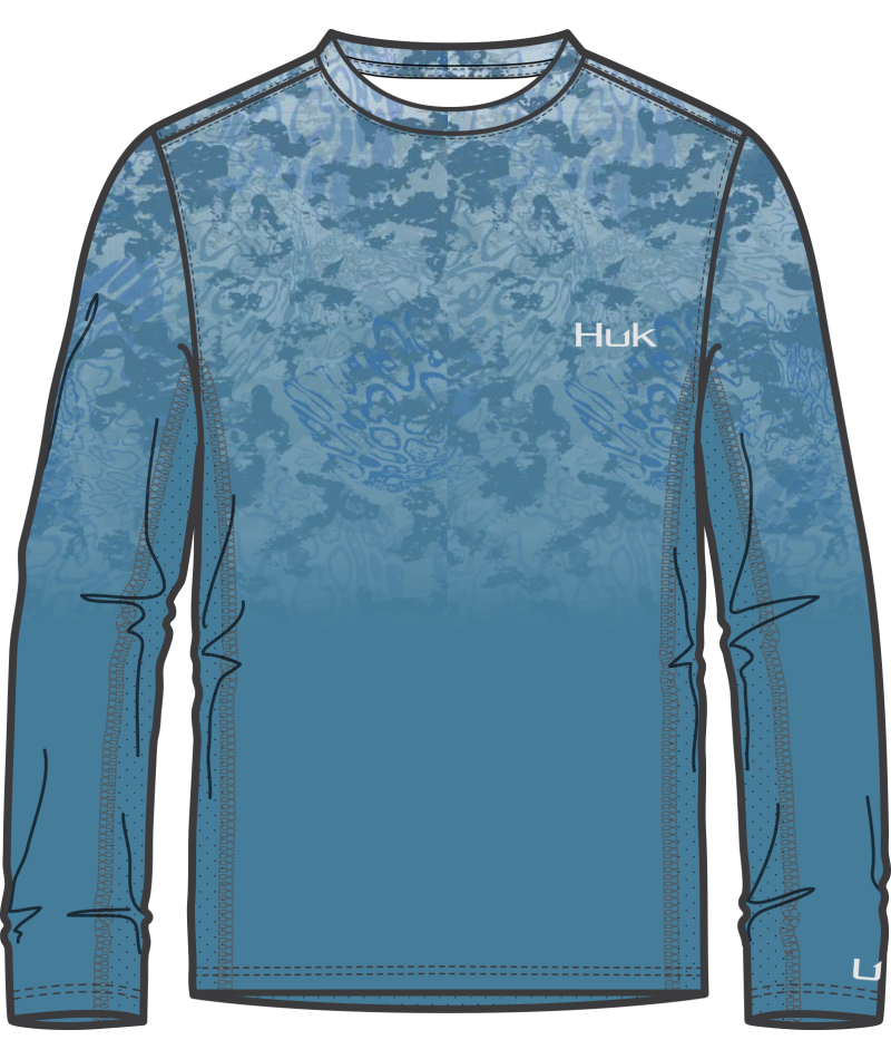 HUK Icon X Tide Change Fade LS Men's Performance