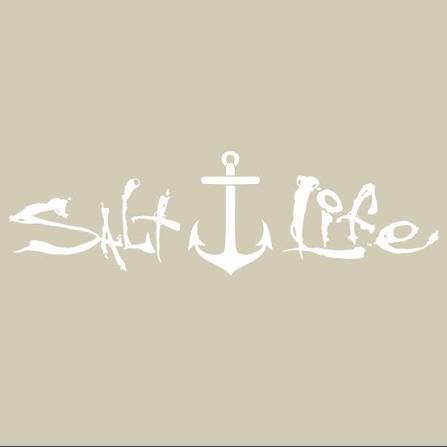 Salt Life Signature ANCHOR License Plate BLUE