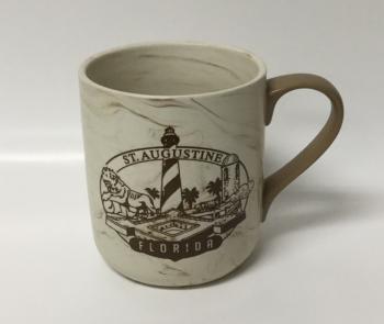 Brown Marbled St. Augustine Mug