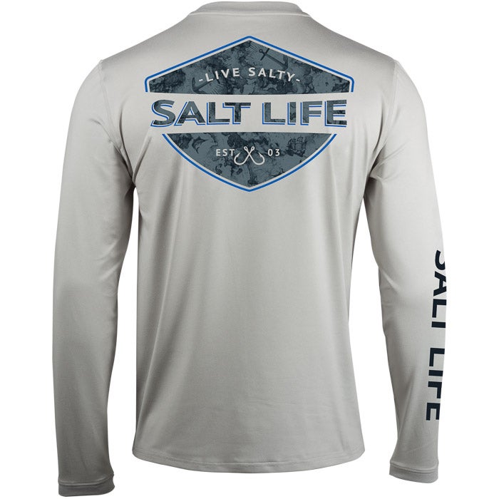 Salt Life Men's Pirates Cove Long Sleeve Performance Pocket Tee