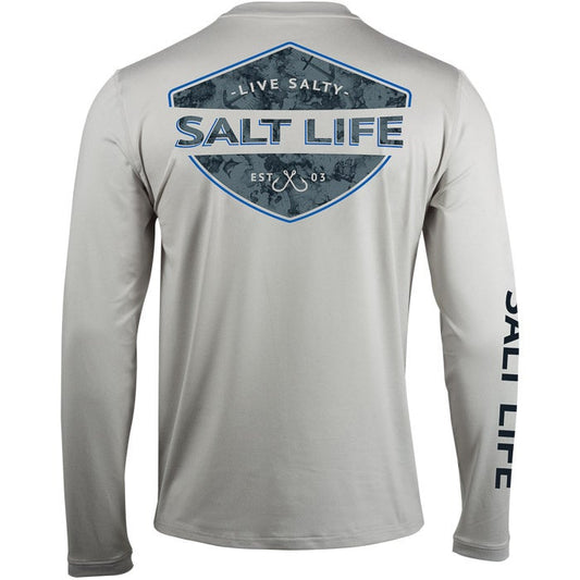 Salt Life Men's Pirates Cove Long Sleeve Performance Pocket Tee