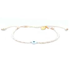 Lotus and Luna Evil Eye Bracelet,