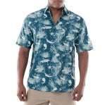 Guy Harvey Men's Short Sleeve Button Fishing Shirt