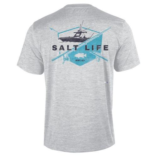 Salt Life, Men's, Ride Or Die, SLX, SS, Sleet Grey ,XL