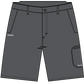 HUK Men's Next Level 10.5" Shorts,Iron