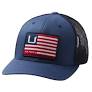 HUK and Bars American Trucker Hat Sargasso Sea OS