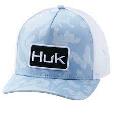 Womens Huk Running Lakes Trucker Hat , Light Blueish