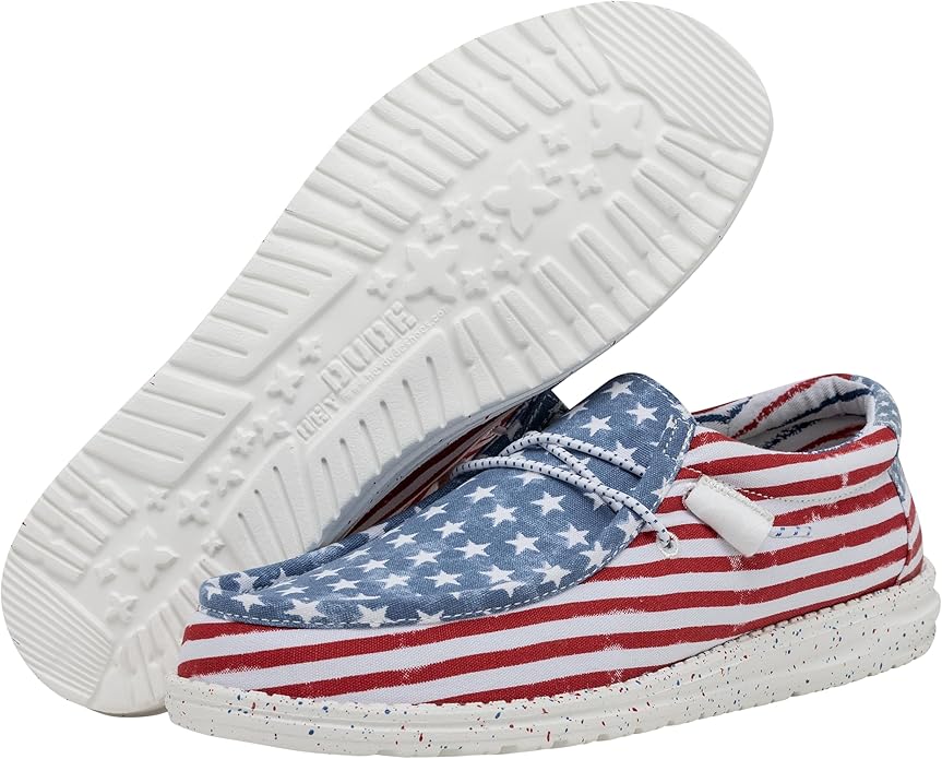 Hey Dude Men's Wally Patriotic Slip On Loafer