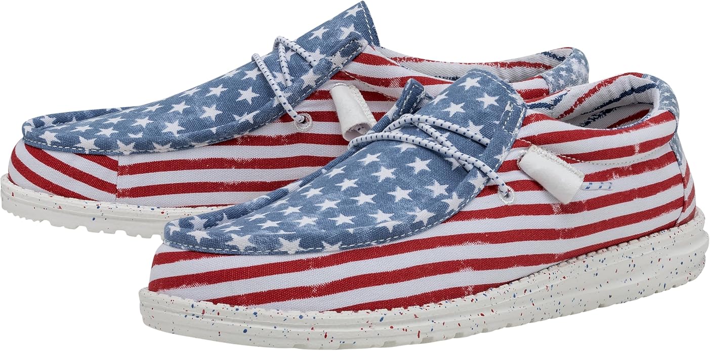 Hey Dude Men's Wally Patriotic Slip On Loafer