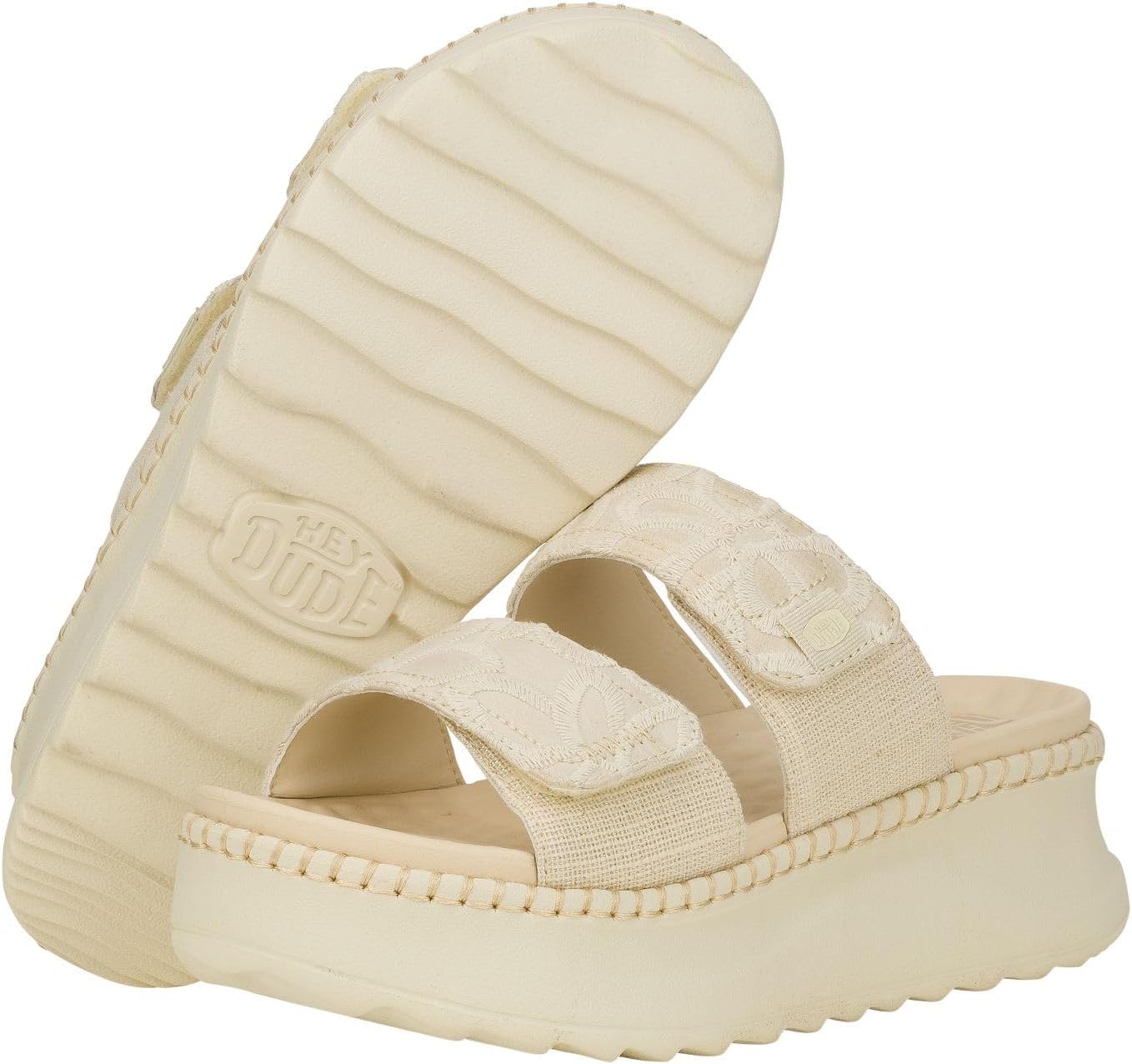 Hey Dude Women's Delray Slide Whipstitch Sandals