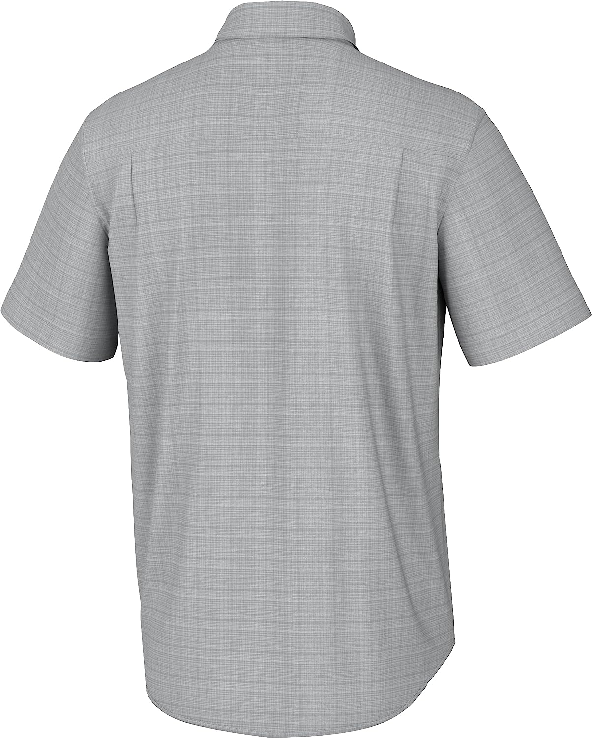 Huk Kona Cross Dye Button SS, Harbor Mist Grey