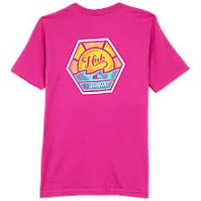 HUK Womens Sun Hex Crew Tee