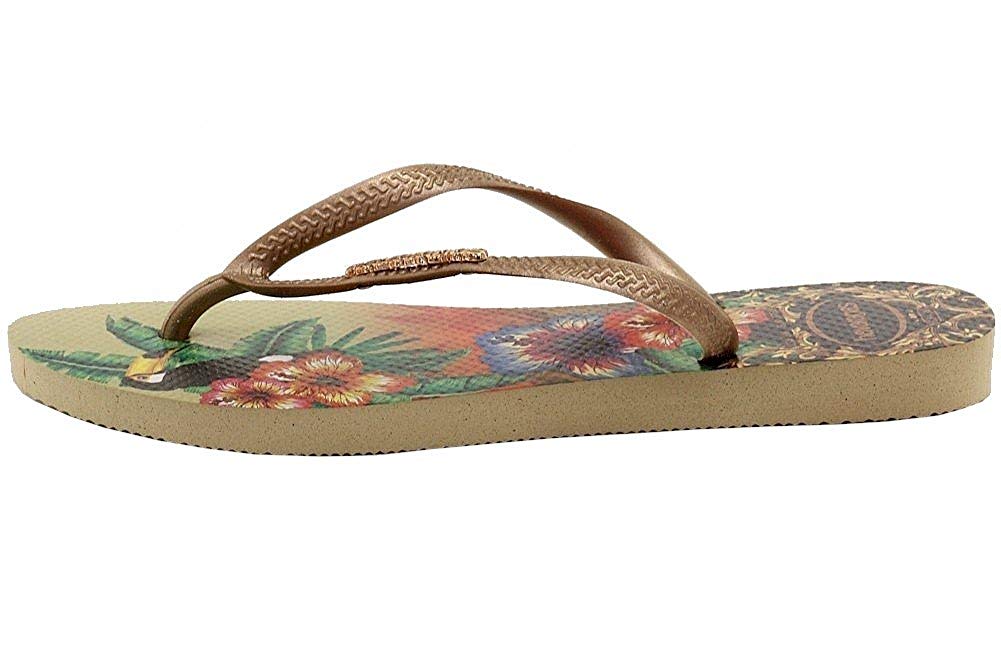 Havaianas Womens Slim Tropical Sandal Sand