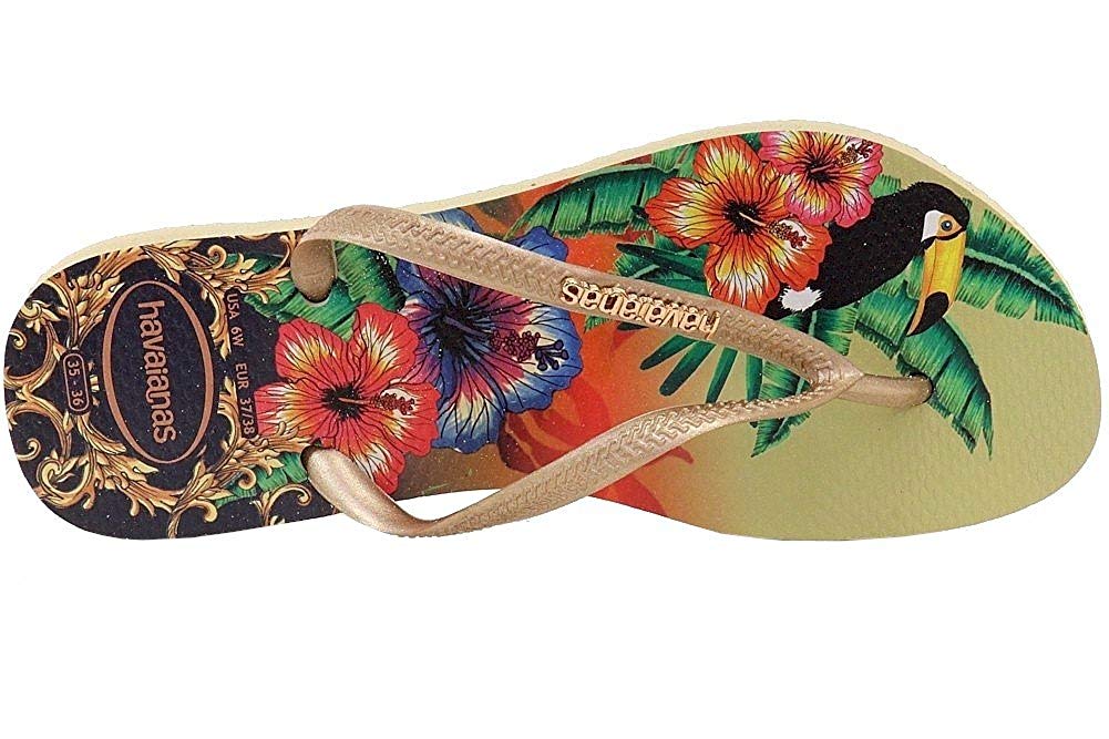 Havaianas Womens Slim Tropical Sandal Sand