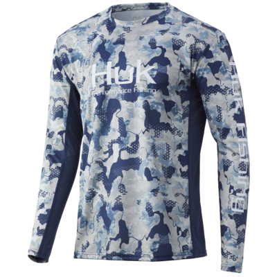 HUK Icon X KC Refraction Camo LS