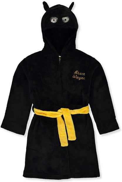 Batman Bruce Wayne Velvet Fleece Kids Hooded Robe