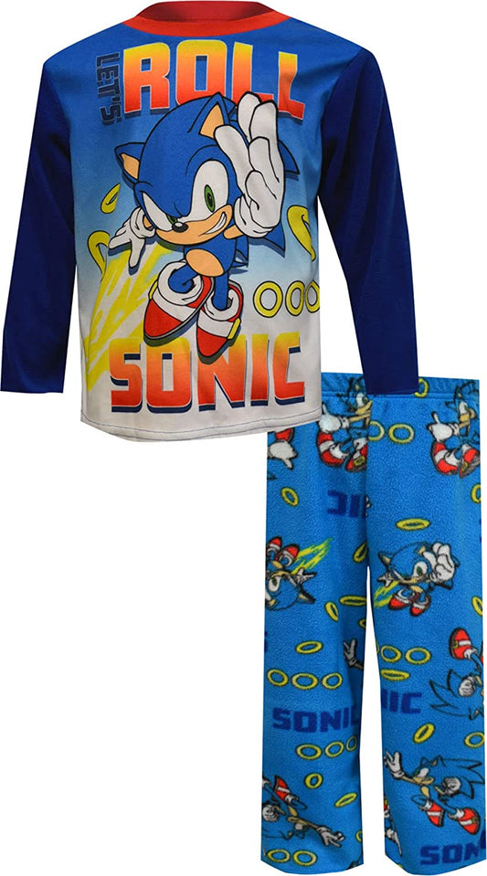 Komar Kids Boy's Sonic The Hedge 2-Piece Pajama Set