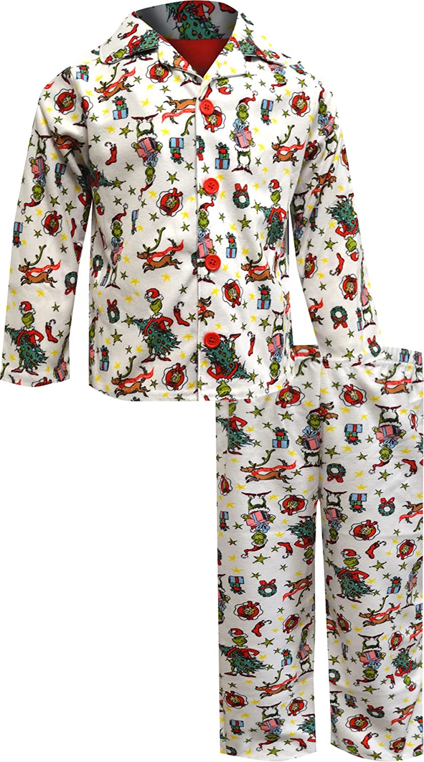 The Grinch Boys' 2pc Toddler Traditional Pajamas Set