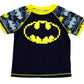 Batman Toddler Boys' Puff Screen Logo 2 Pc Sleepwear Set