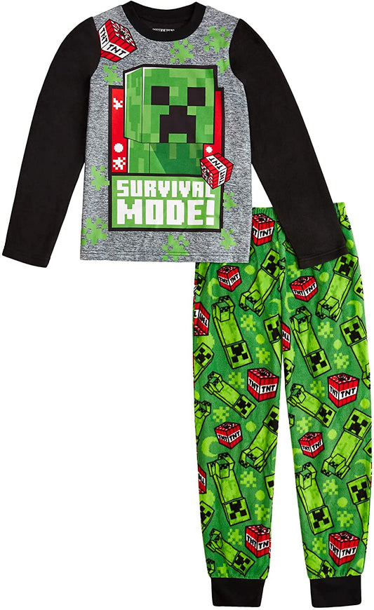 Minecraft Boys Big Pajama Set