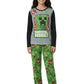 Minecraft Survival Mode! Boys and girls Fleece 2pc Pajamas Set