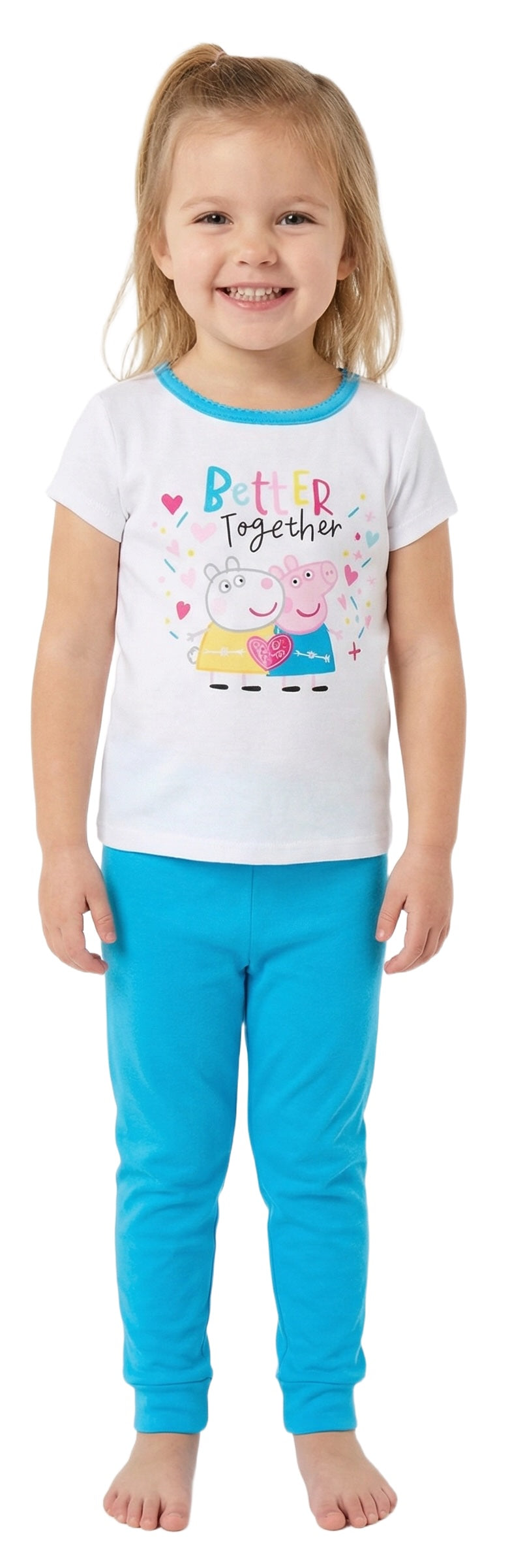 Peppa Pig Girls' Better Together 4pc Pajama Set