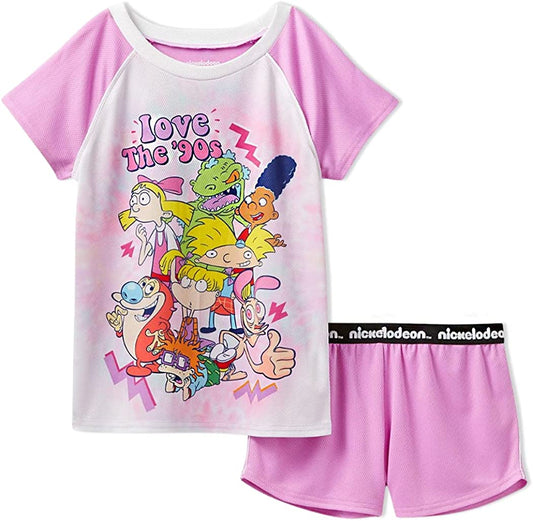 Nickelodeon Love The 90's Girls 2pc Pajama Set