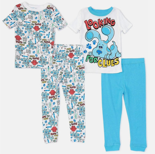 Nickelodeon Blue's Clues Looking For Clues 4pc Pajama Set