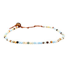 Lotus and Luna 4mm Healing Necklaces, Energy Stones
