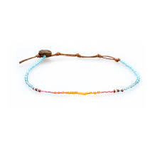 Lotus and Luna Beaded Anklet's,