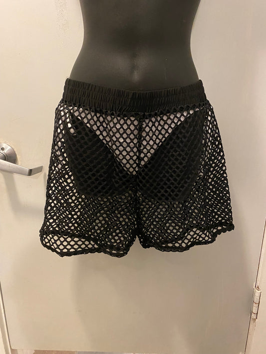 Ingear Fashion's, Women's, Fishnet Shorts , Black XL