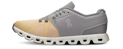 On Men's Cloud 5 Sneakers, Fog/Savannah, 9.5 Medium US