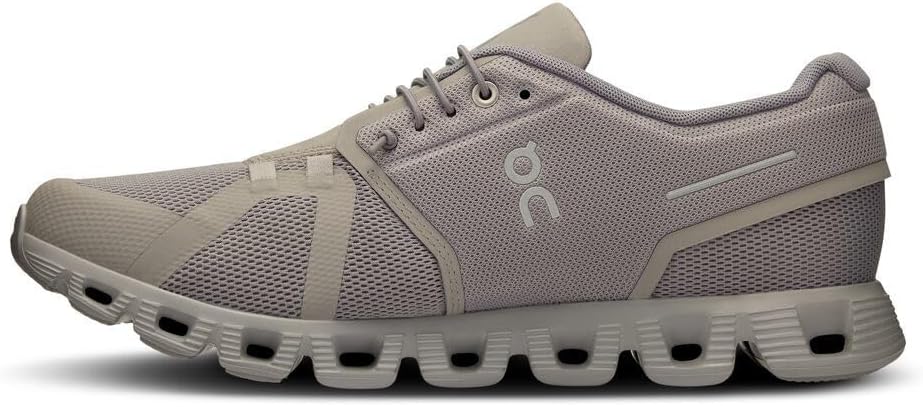 On Men's Cloud 5 Sneakers, Fog/Alloy, 10.5 Medium US