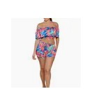 Ingear Fashion's Women's Flounce Short and Top One Size Flower Power