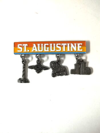 Historic Print and Map,St. Augustine Charm Magnet