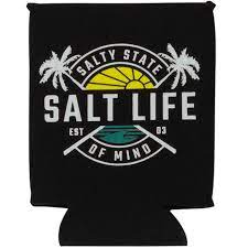 Salt Life First Light Can Koozie Black